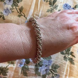 New - Loft Twisted Silver Bangle